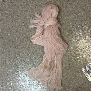 Champagne cheese cloth table runner